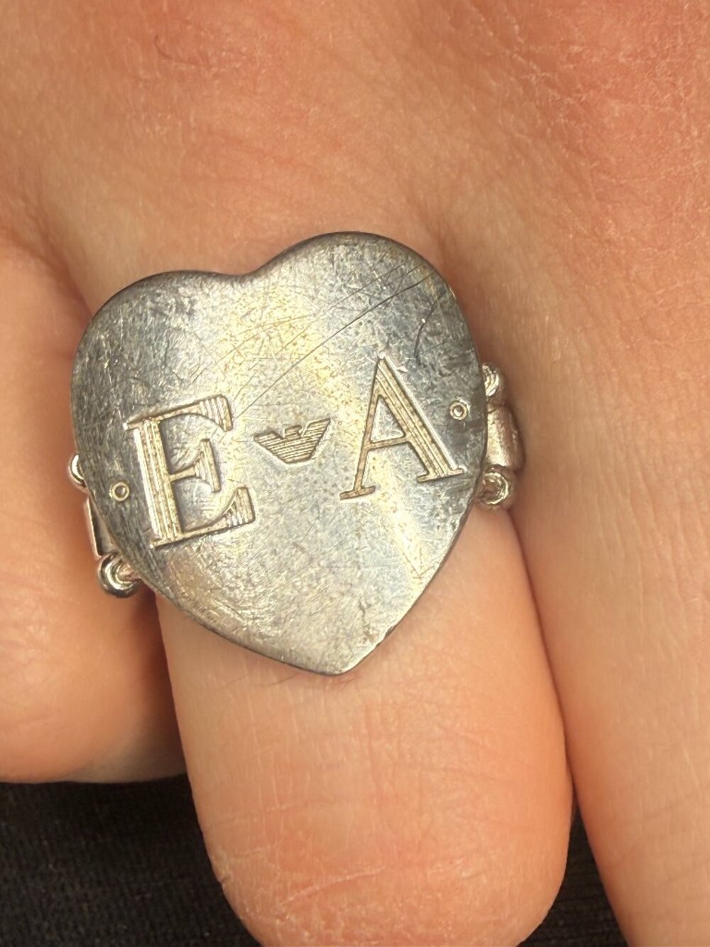Emporio Armani Heart Ring – Authentic with Box